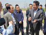 陜西省交通廳廳長(zhǎng)楊育生一行考察沿黃公路